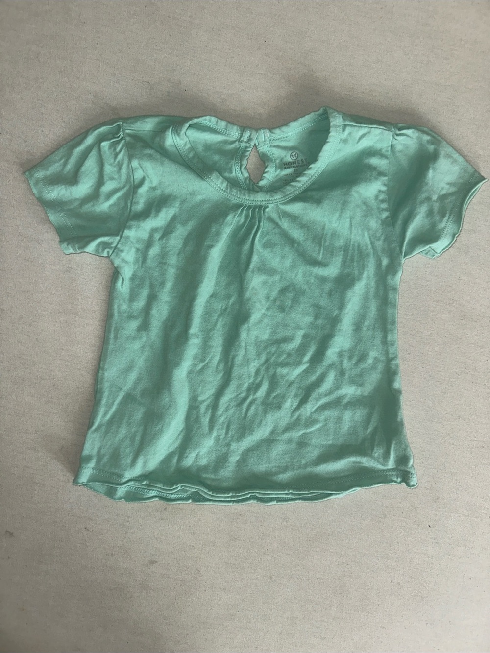 Kids Size 3T Honest Mint Green Short Sleeve Tee